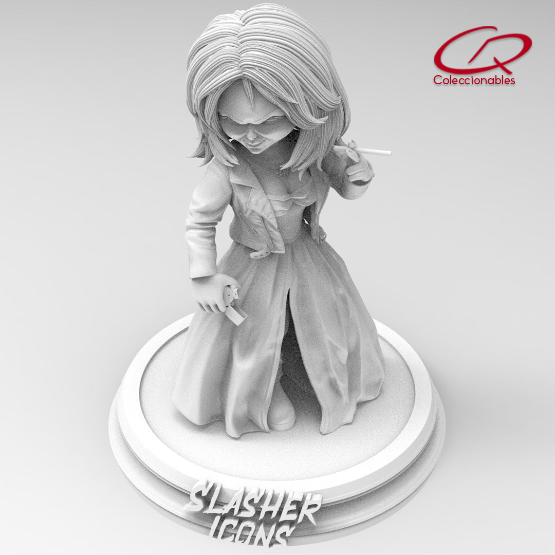 Chuckys Bride - Tiffany - Slasher icons 3D print model_1