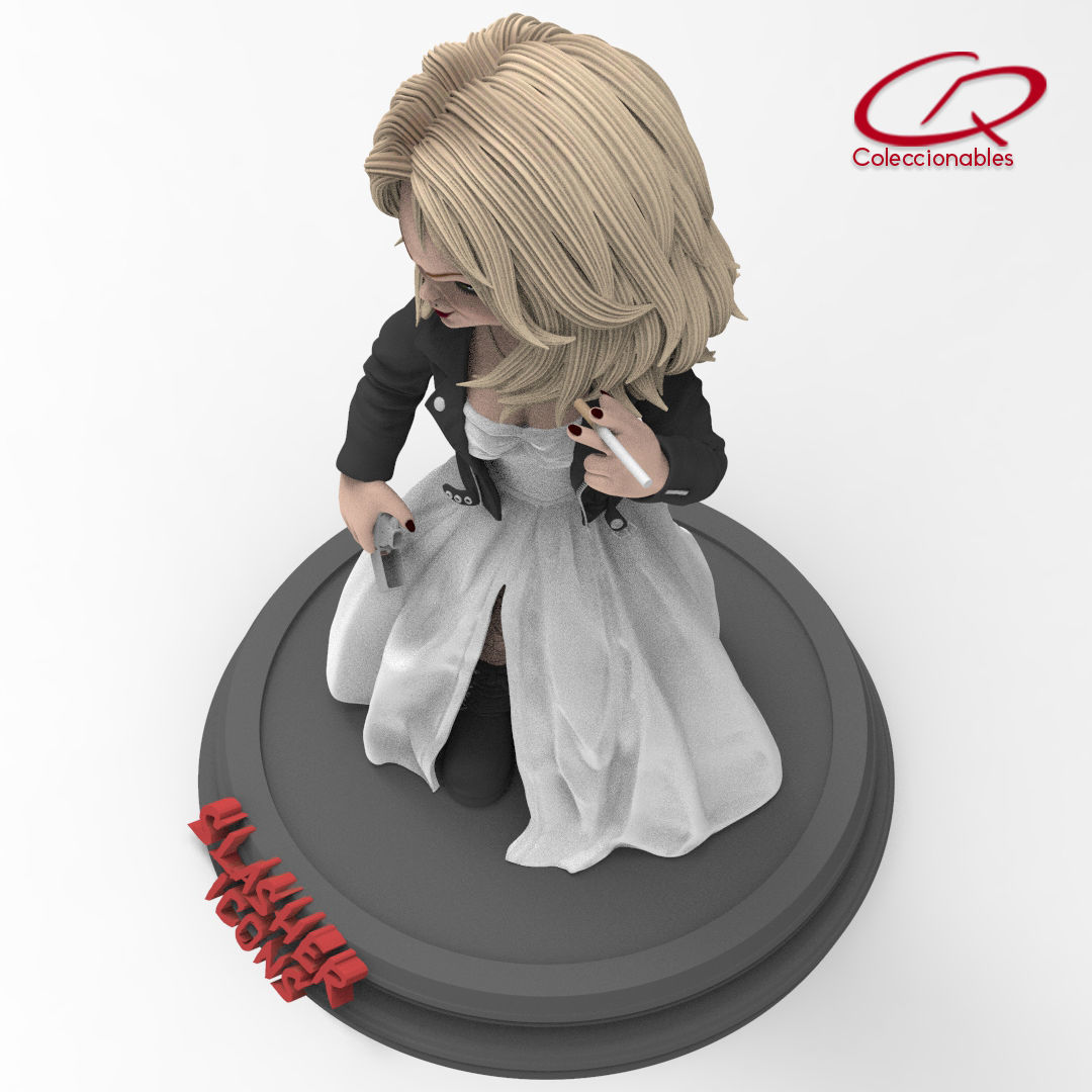 Chuckys Bride - Tiffany - Slasher icons 3D print model_8
