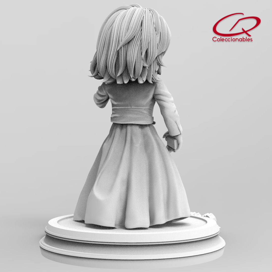 Chuckys Bride - Tiffany - Slasher icons 3D print model_5