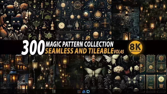300 Magic pattern-Vol45-8K Res