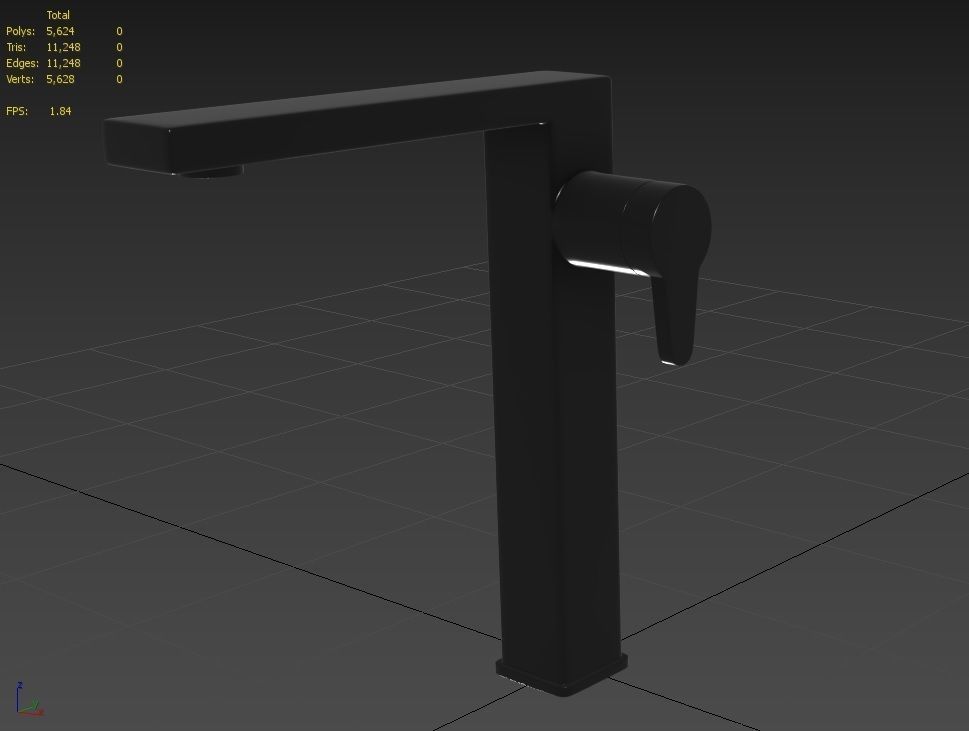 Faucet M02 Low-poly 3D model_7