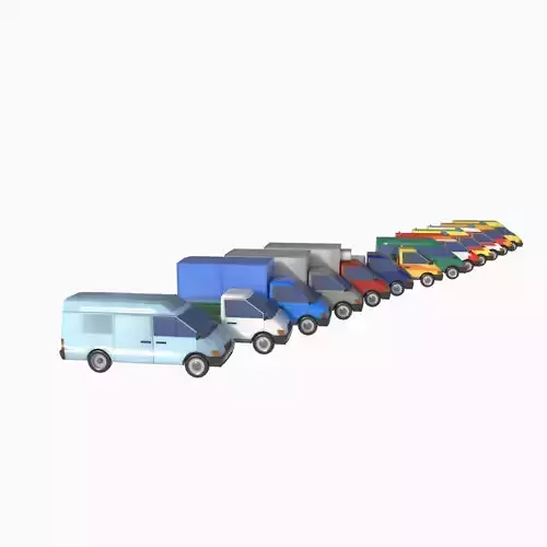 set of light-duty cars