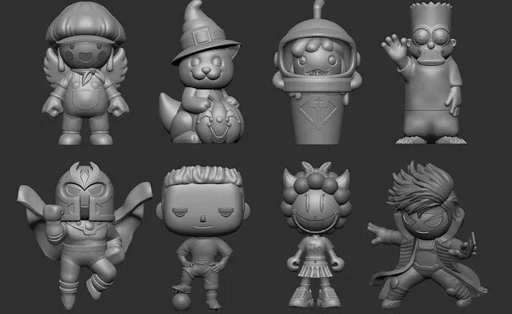 sculpt 3d model for 3d printing and rendering Low-poly 3D model_5