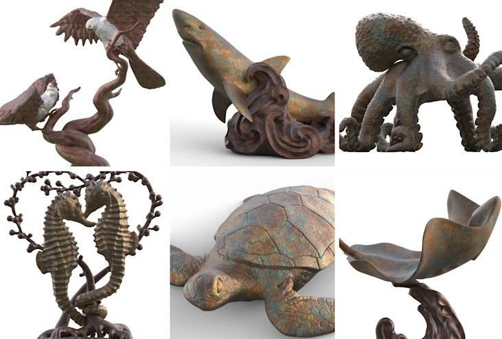 sculpt 3d model for 3d printing and rendering Low-poly 3D model_7