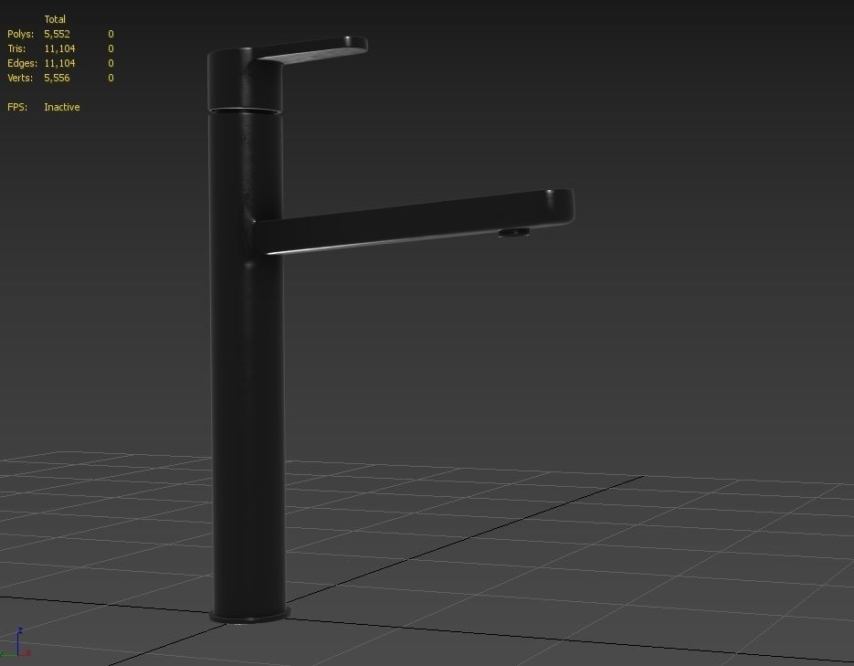 Faucet M03 Low-poly 3D model_6