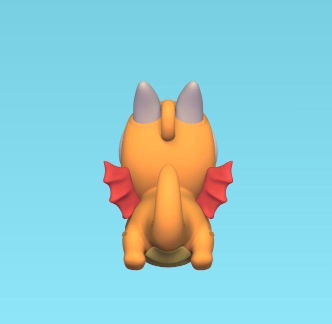 Cute Flying Dragon 3D print model_4