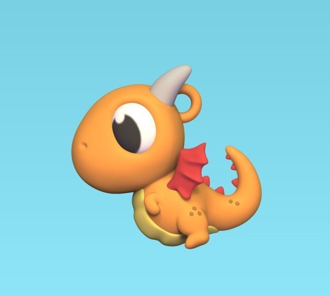 Cute Flying Dragon 3D print model_2
