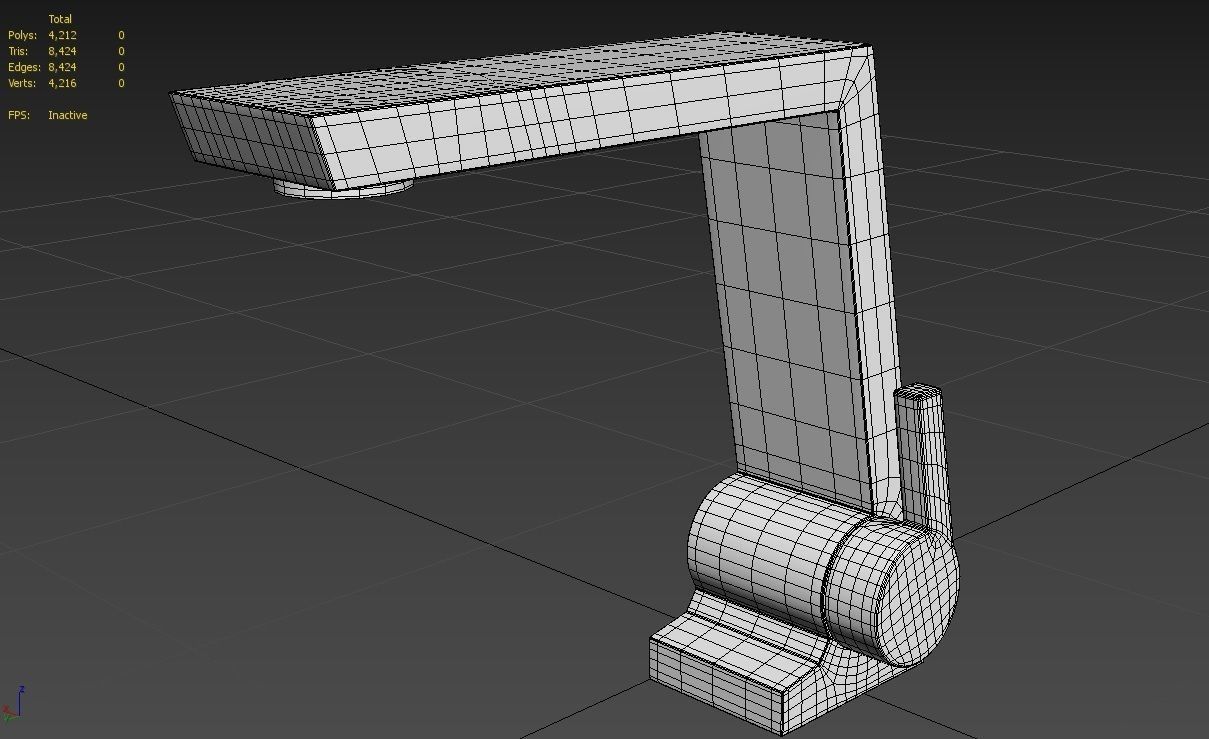 Faucet M05 Low-poly 3D model_5