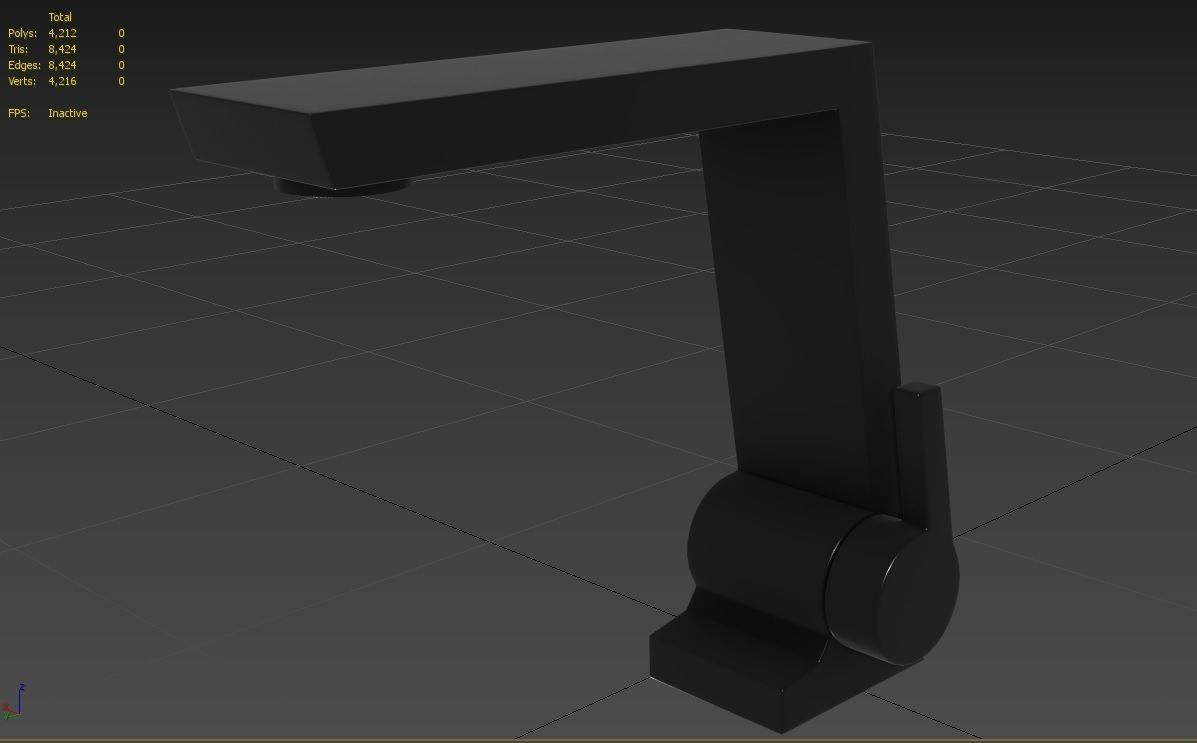 Faucet M05 Low-poly 3D model_6