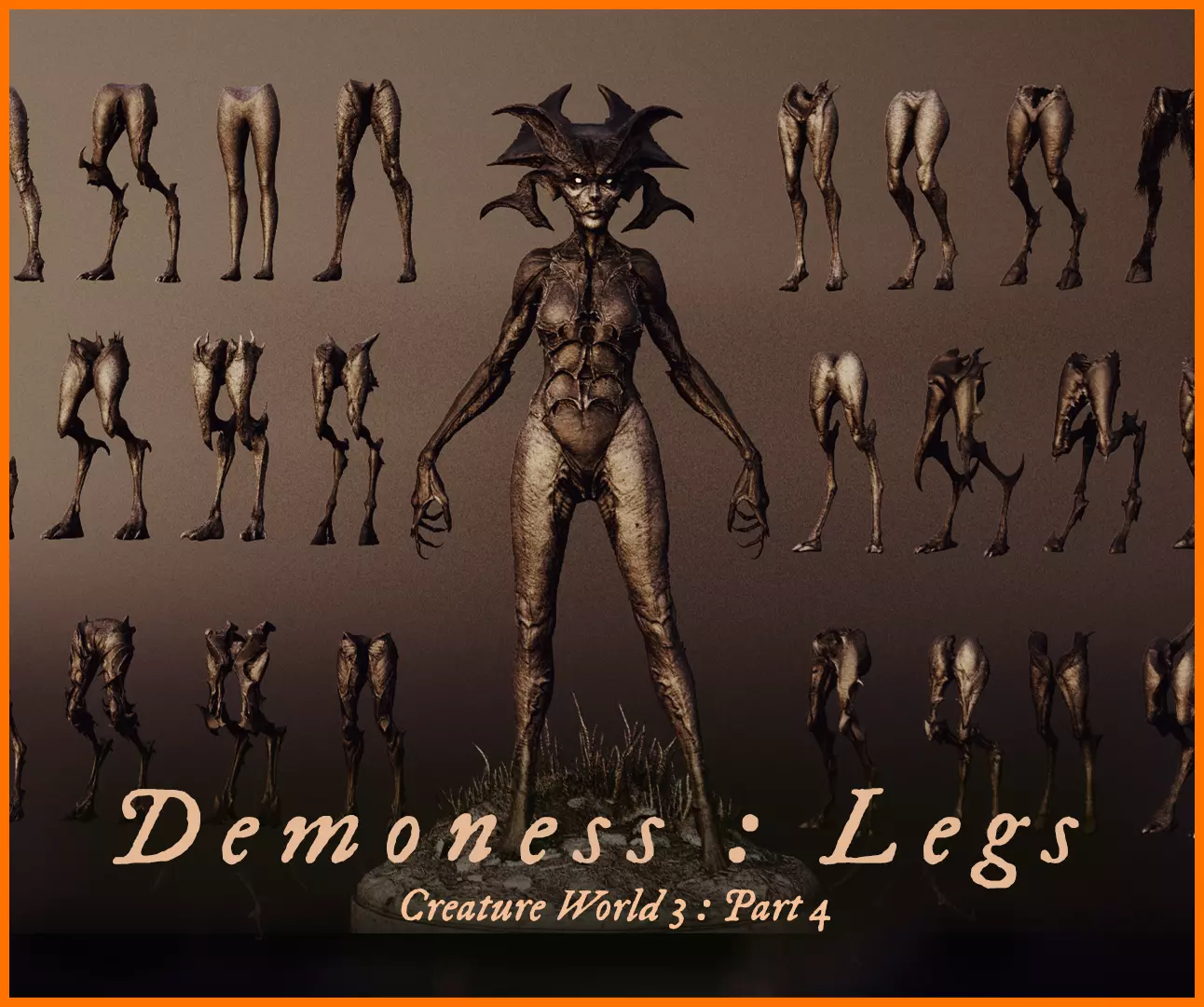 DEMONESS part 4 30 Legs 3D model