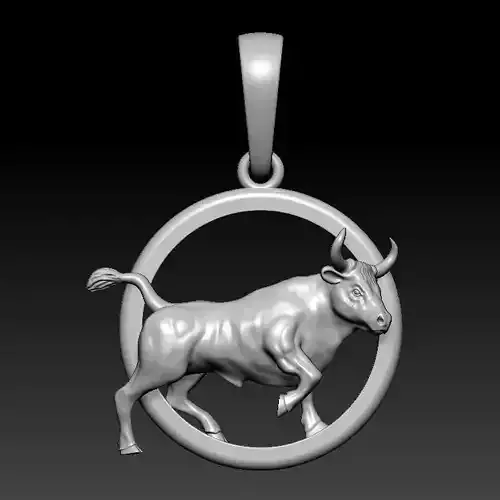 Taurus pendant 3D print model
