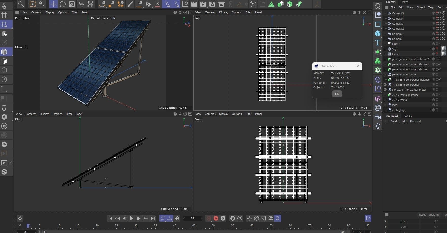 Solar Panel 3D model_8