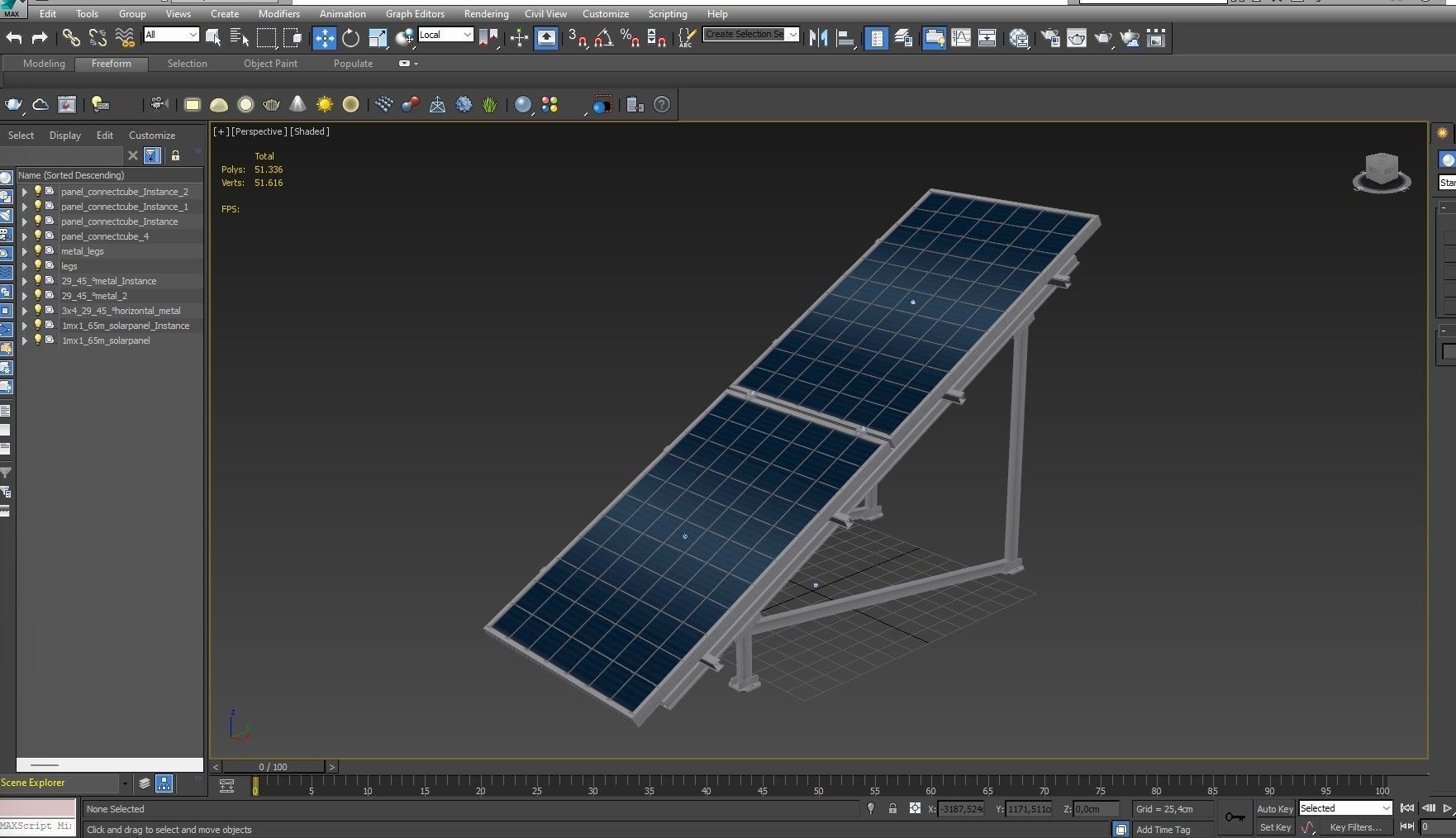 Solar Panel 3D model_9