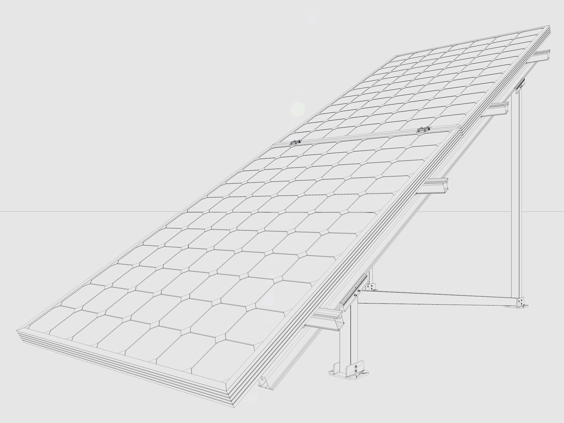 Solar Panel 3D model_12