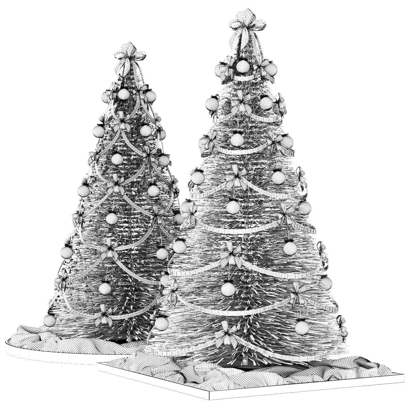 Christmas tree 3D model_4