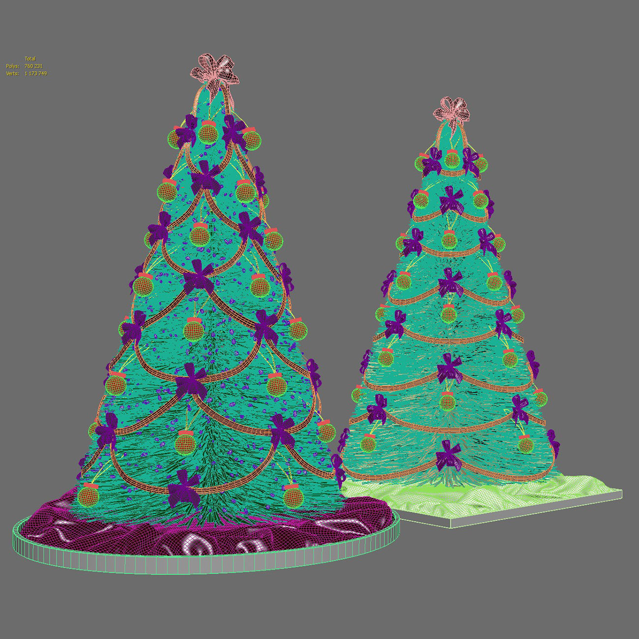 Christmas tree 3D model_6
