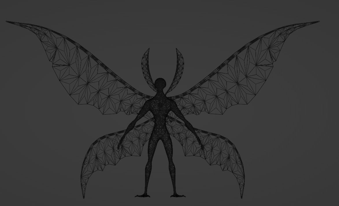 BigChill Ben10 3D Model Detailed Download Baked Textures Free 3D model_9