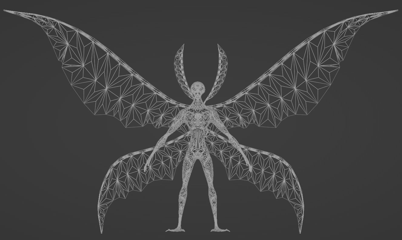 BigChill Ben10 3D Model Detailed Download Baked Textures Free 3D model_11