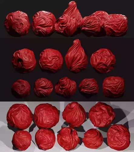 DECORATIVE VELVET BALLS 3D print model
