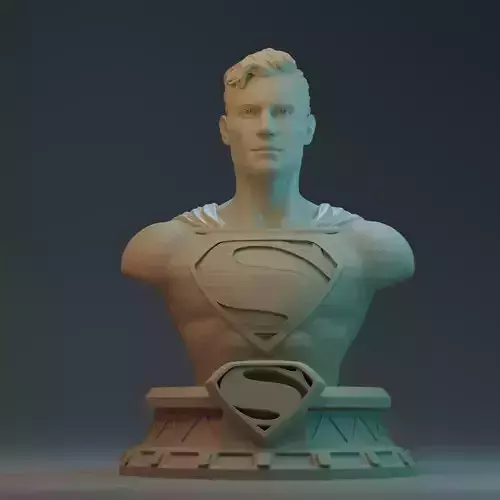 Superman AKA Henry Cavill 3D Print Ready Model