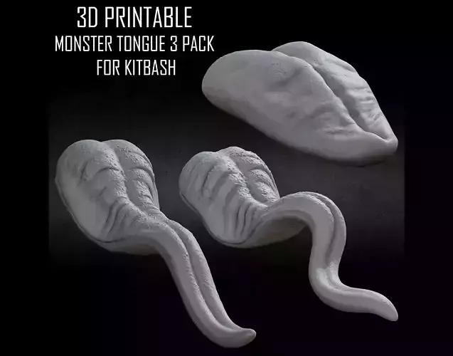 3D PRINTABLE MONSTER TONGUE 3 PACK