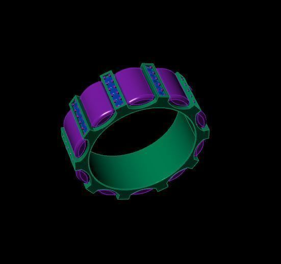 Rings 3D print model_2