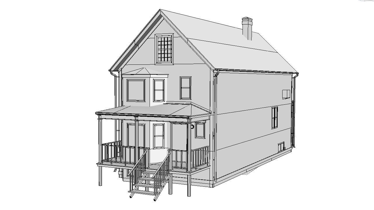 House Low-poly 3D model_12