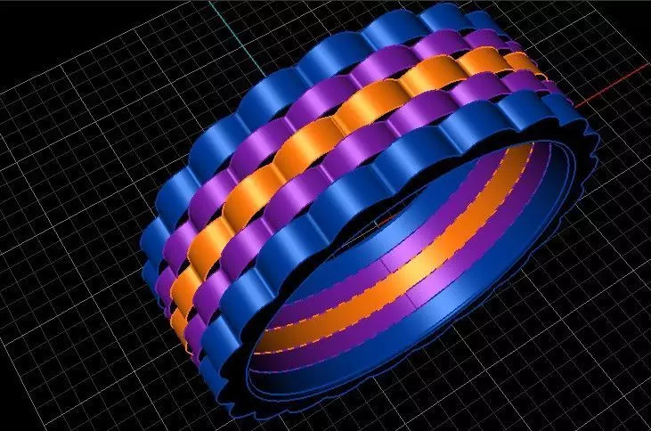 Carlex Wedding Band G3 CX3-0013RRW 6gm-US11-w8mm 3D print model_0