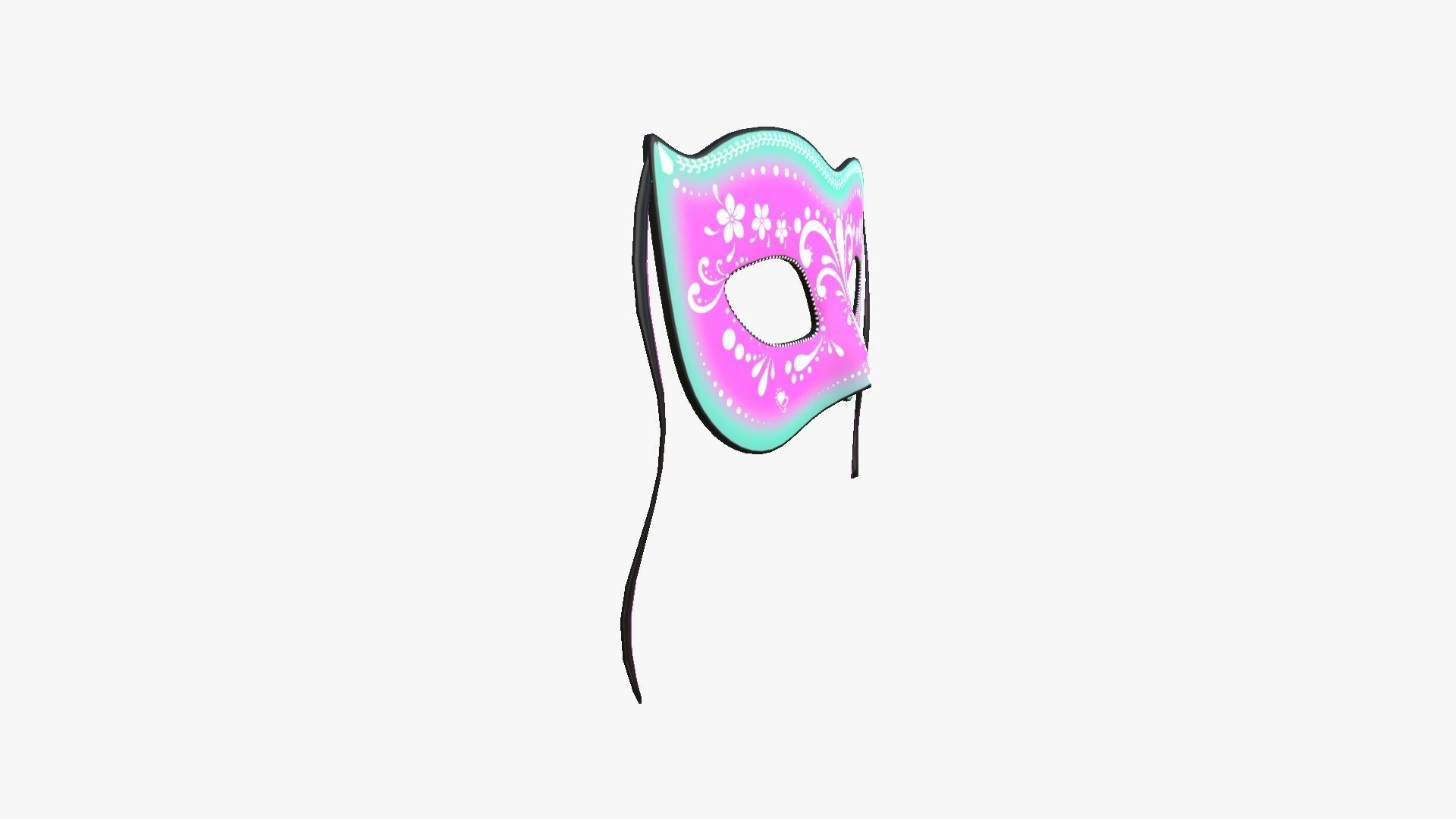 Cartoon Mask Texture 3D model Carnival Mask C13 Cartoon - Costume Character Design VR / AR ...