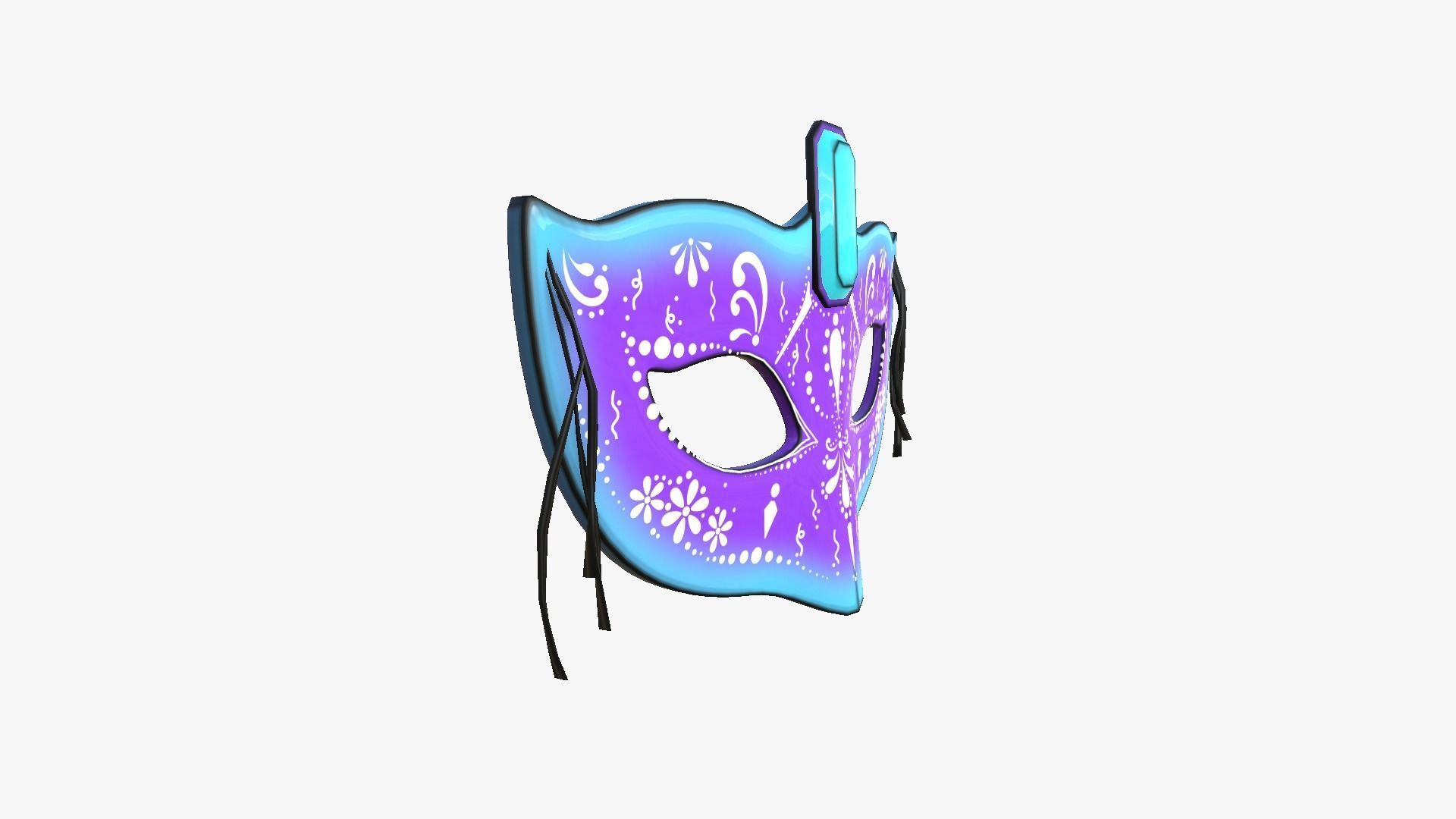 Cartoon Mask Texture 3D model Carnival Mask E13 Cartoon - Costume Character Design VR / AR ...