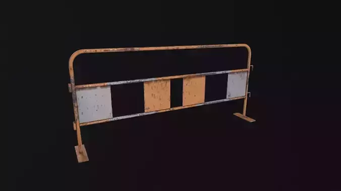 Crowd Barrier 3D Model