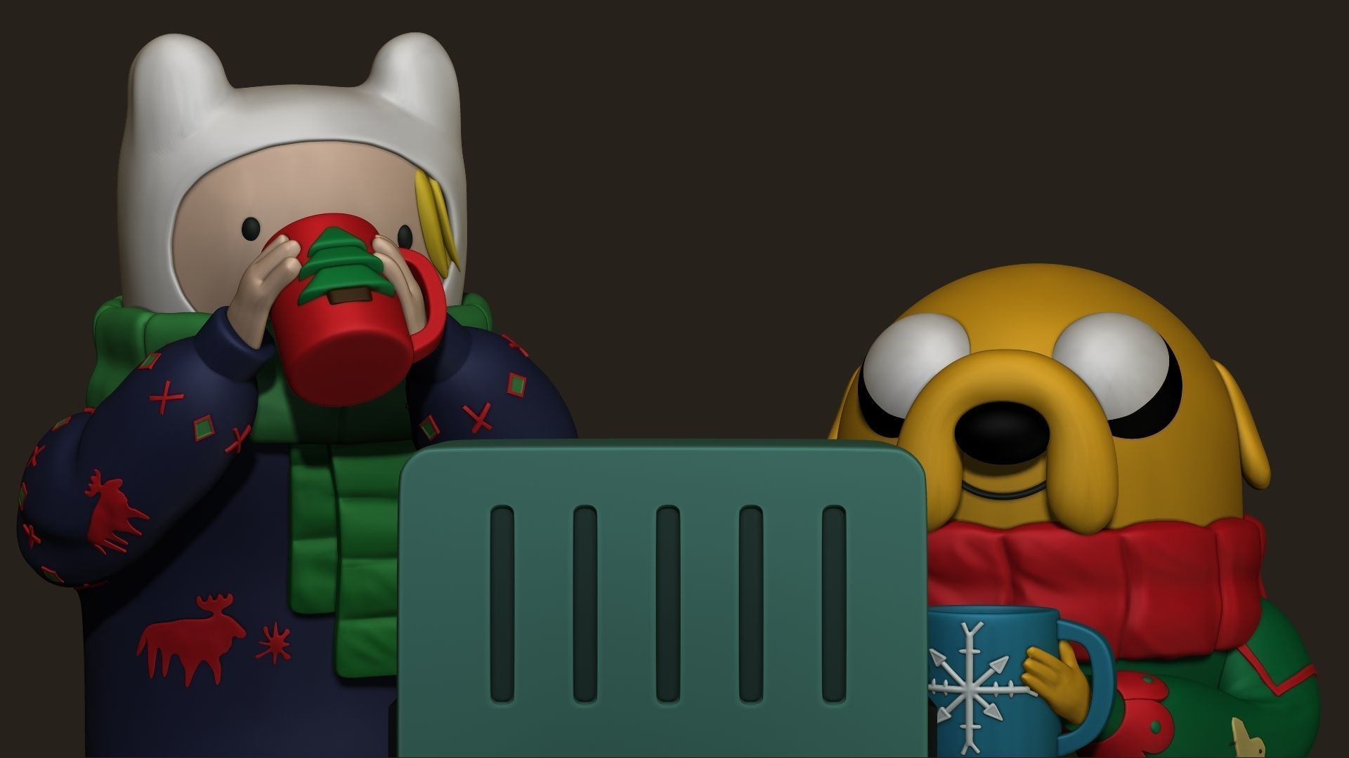 Adventure Time winter 3D print model_0