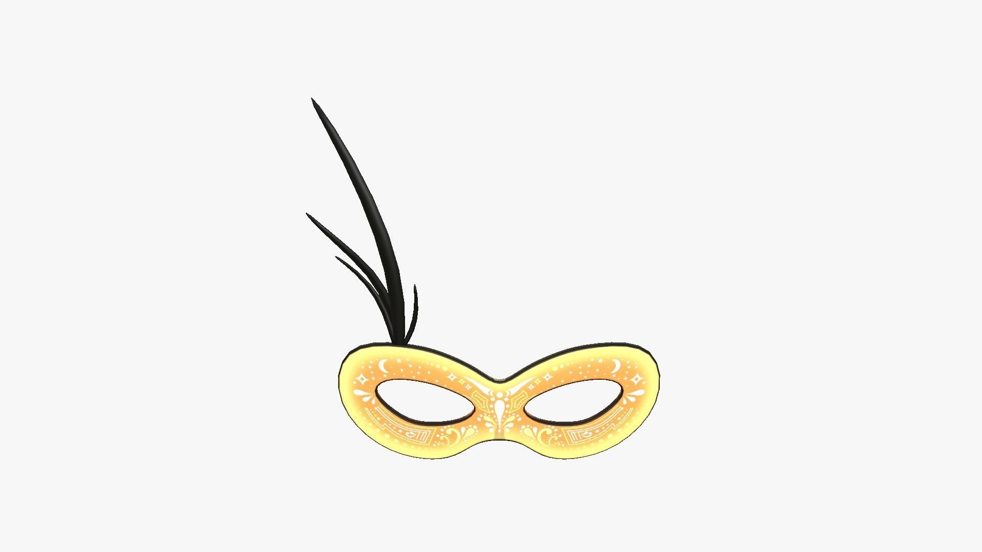 Cartoon Mask Texture 3D model Carnival Mask I13 Cartoon - Costume Character Design VR / AR ...