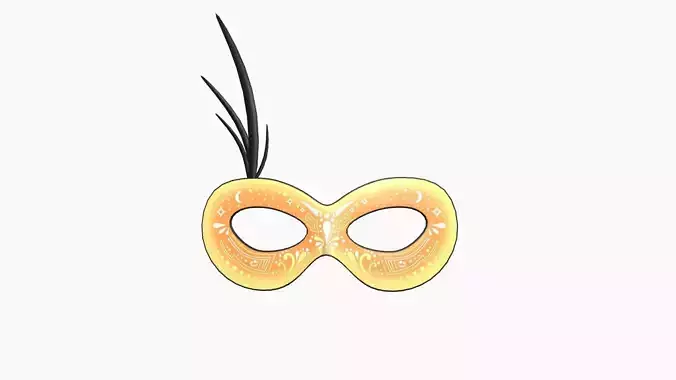 Carnival Mask I13 Cartoon - Costume Character Design Low-poly 3D model