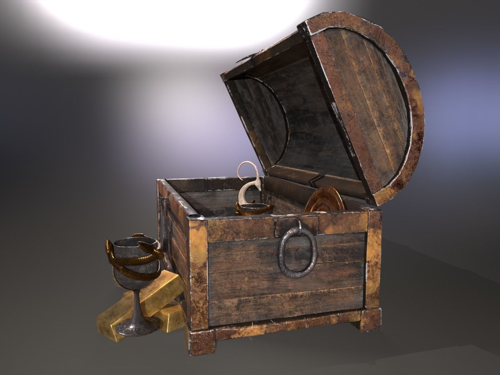 Treasure Chest and Goods 3D Model Collection_11