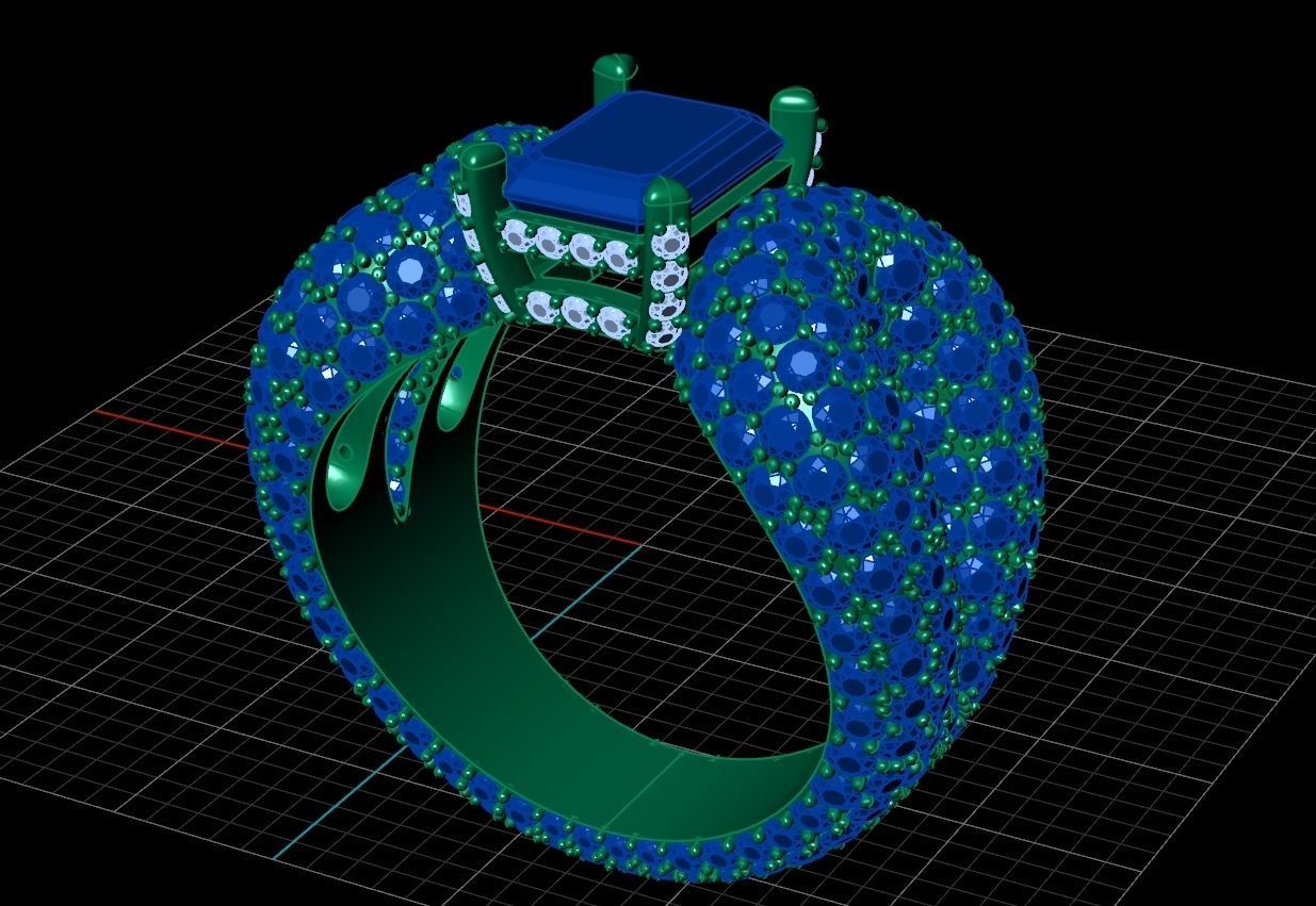 Ring De Grisogono Style 3D print model_6