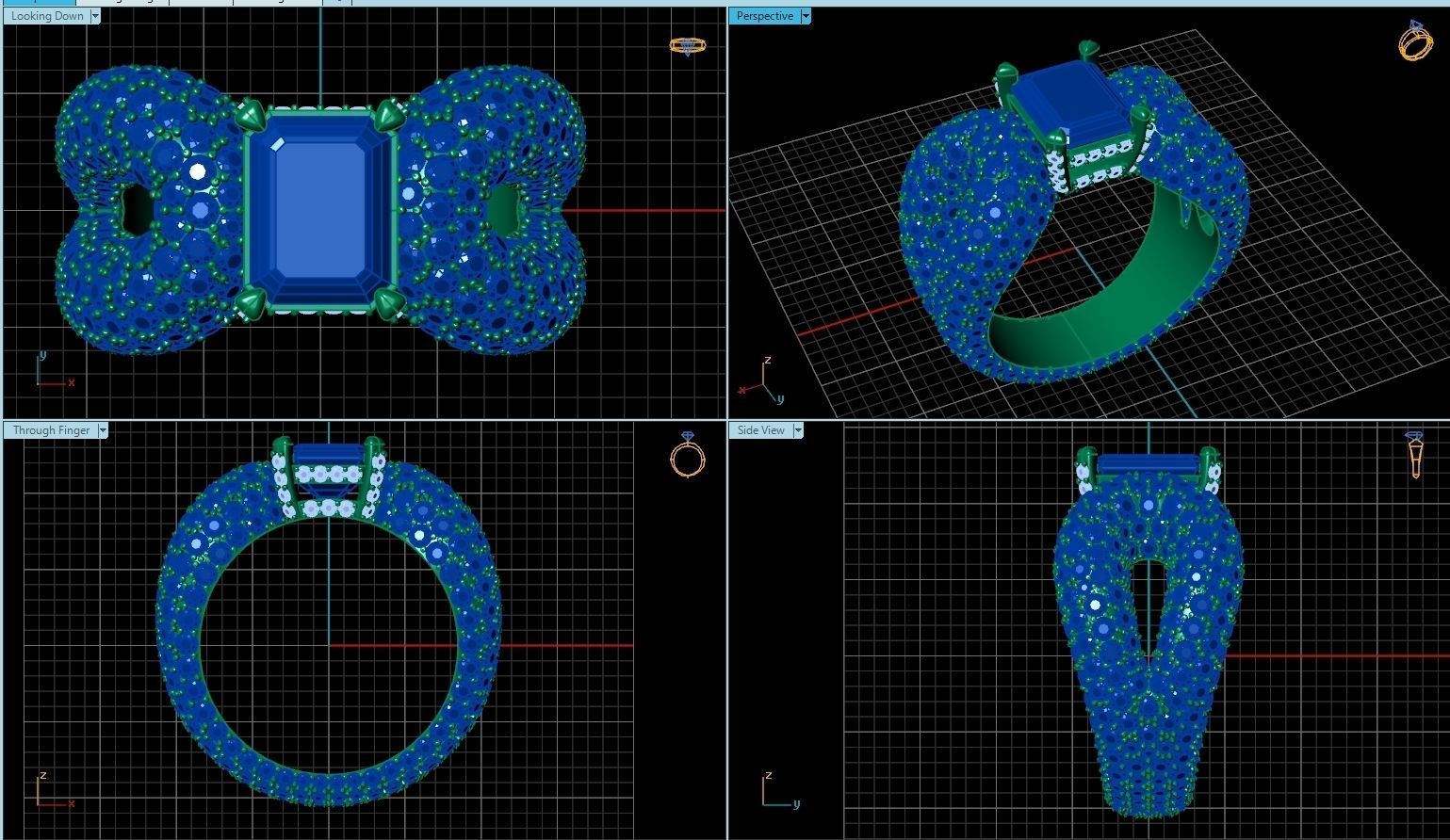 Ring De Grisogono Style 3D print model_5