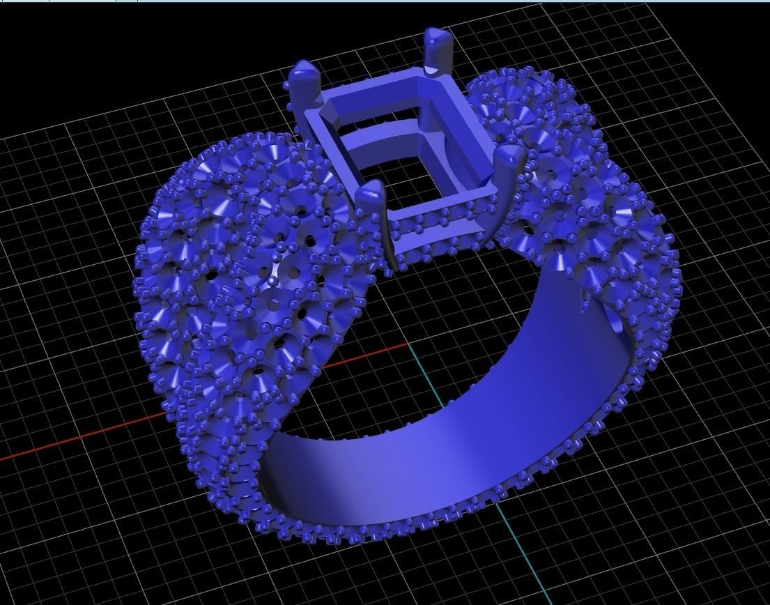 Ring De Grisogono Style 3D print model_8