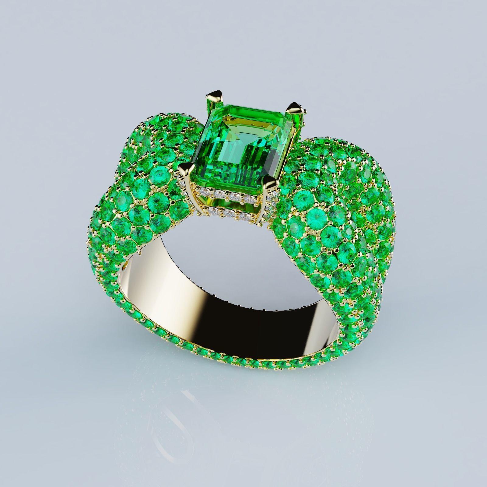Ring De Grisogono Style 3D print model_3