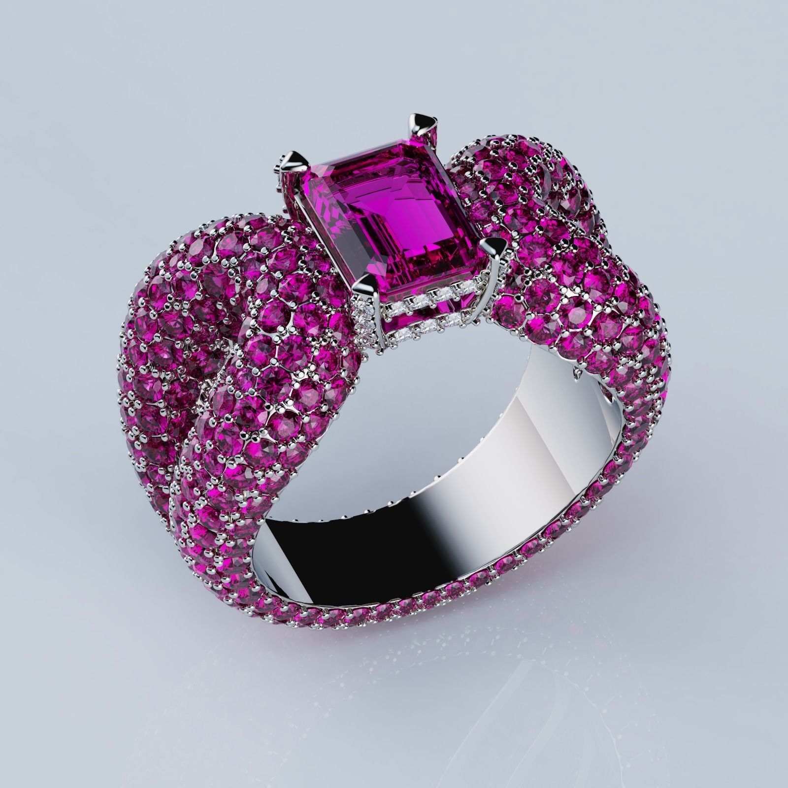 Ring De Grisogono Style 3D print model_1