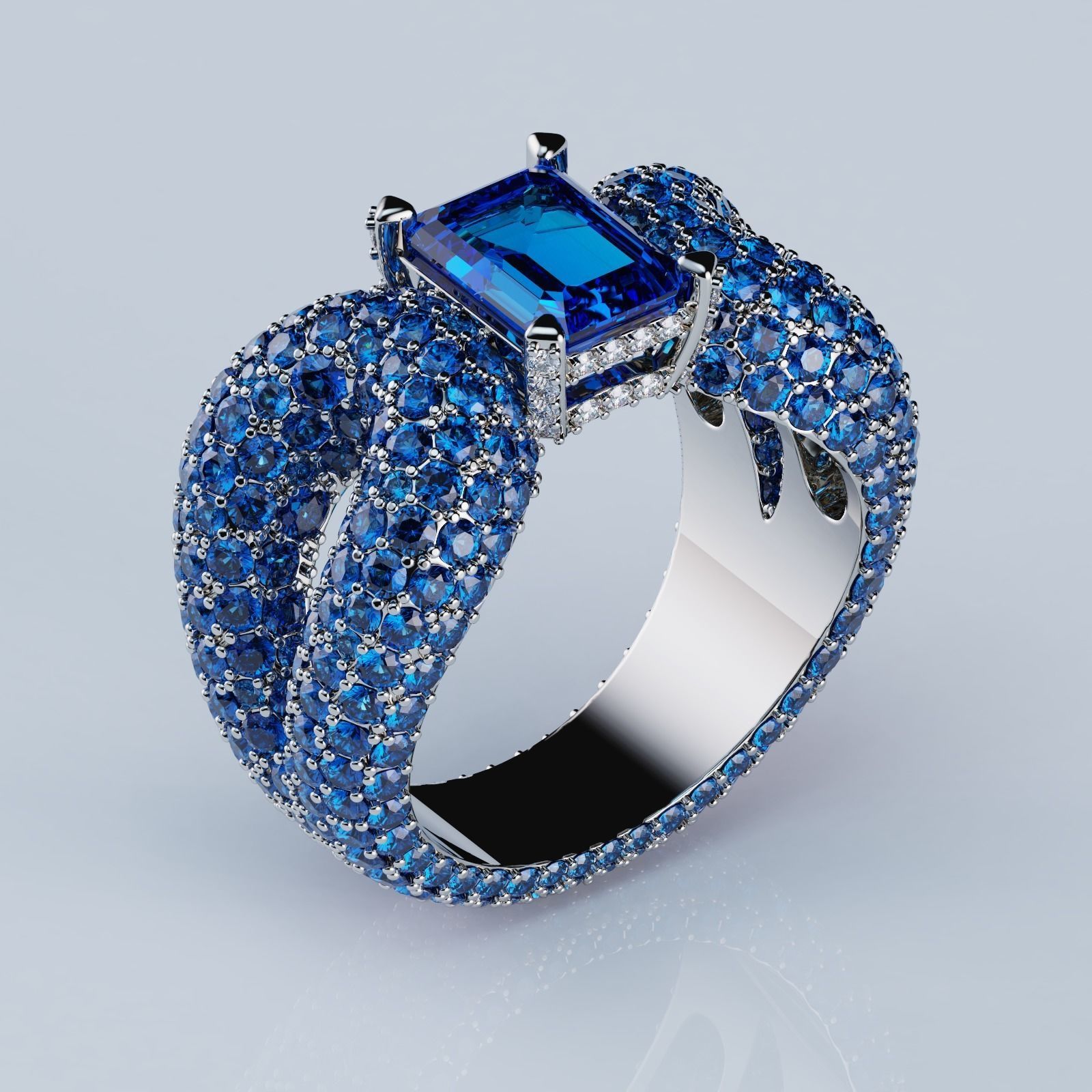 Ring De Grisogono Style 3D print model_2