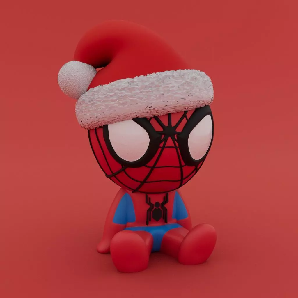 Christmas Special - Cute Spiderman 3D print model_0
