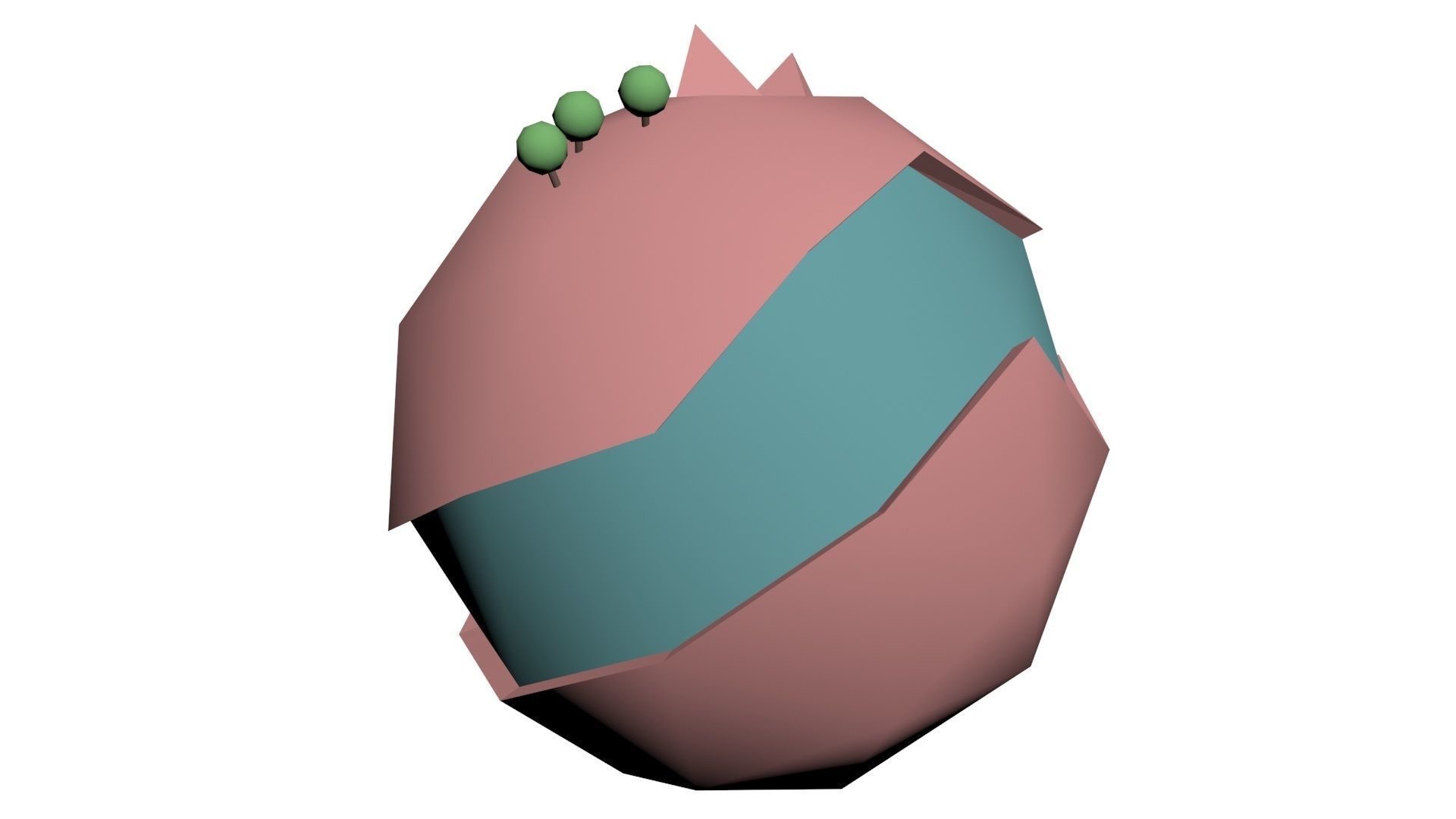 Low Poly Game Ready World Low-poly 3D model_3