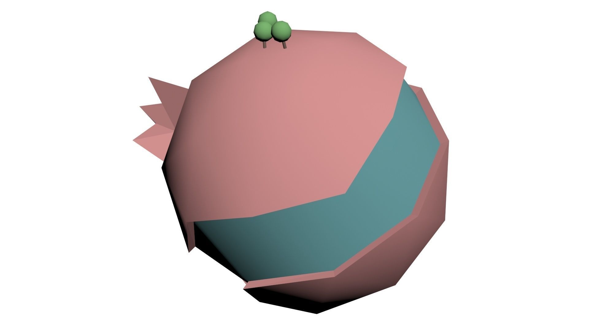 Low Poly Game Ready World Low-poly 3D model_2