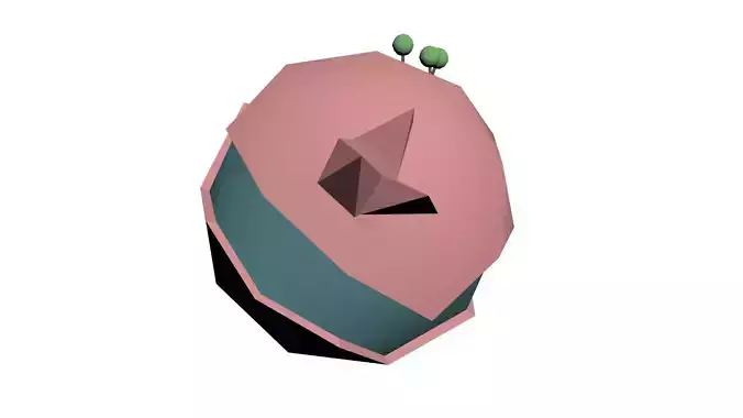 Low Poly Game Ready World Low-poly 3D model