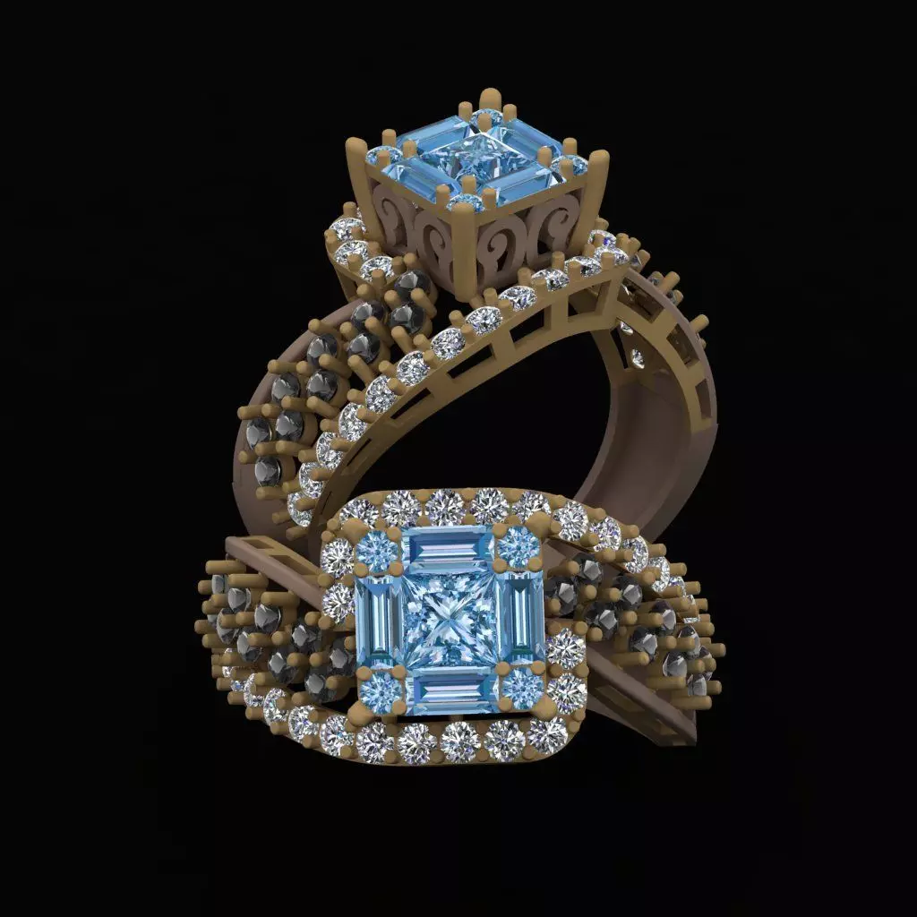 Diamond Ring 3D print model