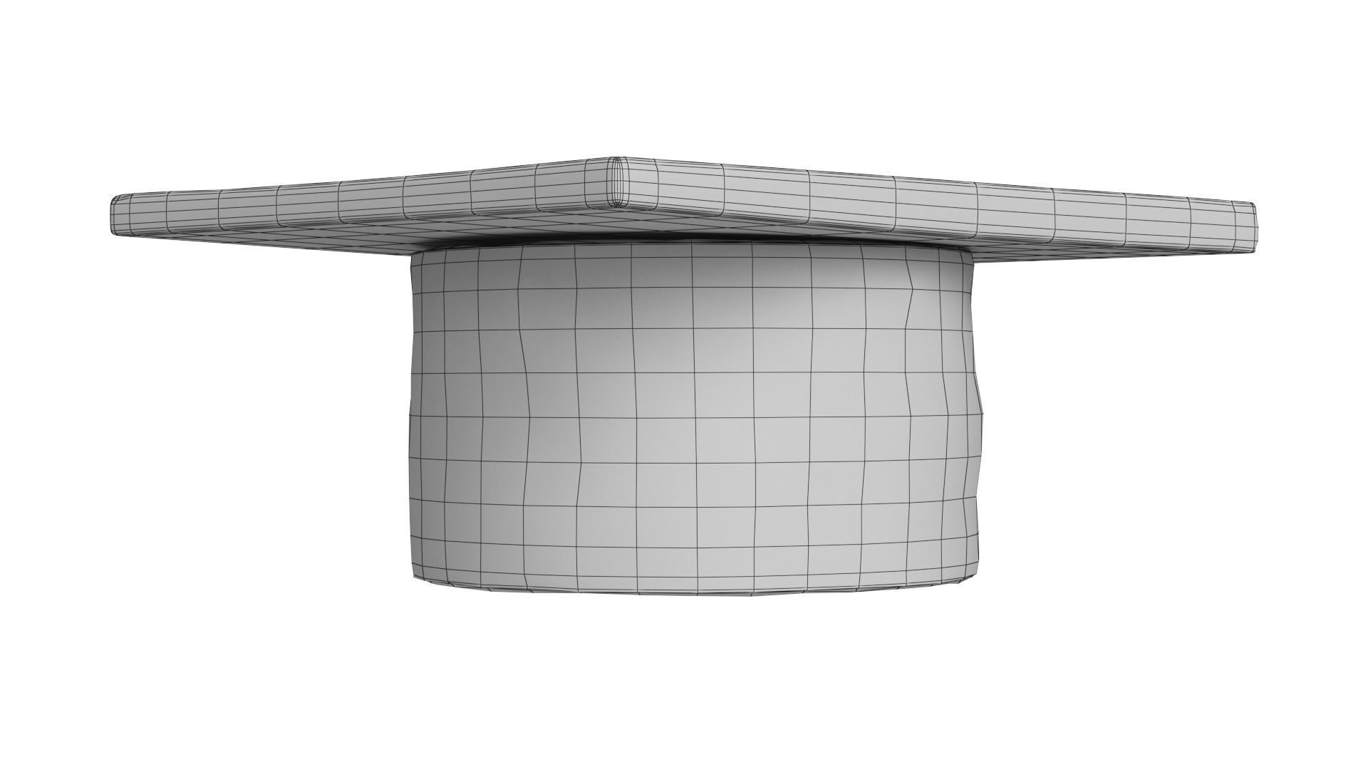 Japanese Antique Low Table 3D model_7