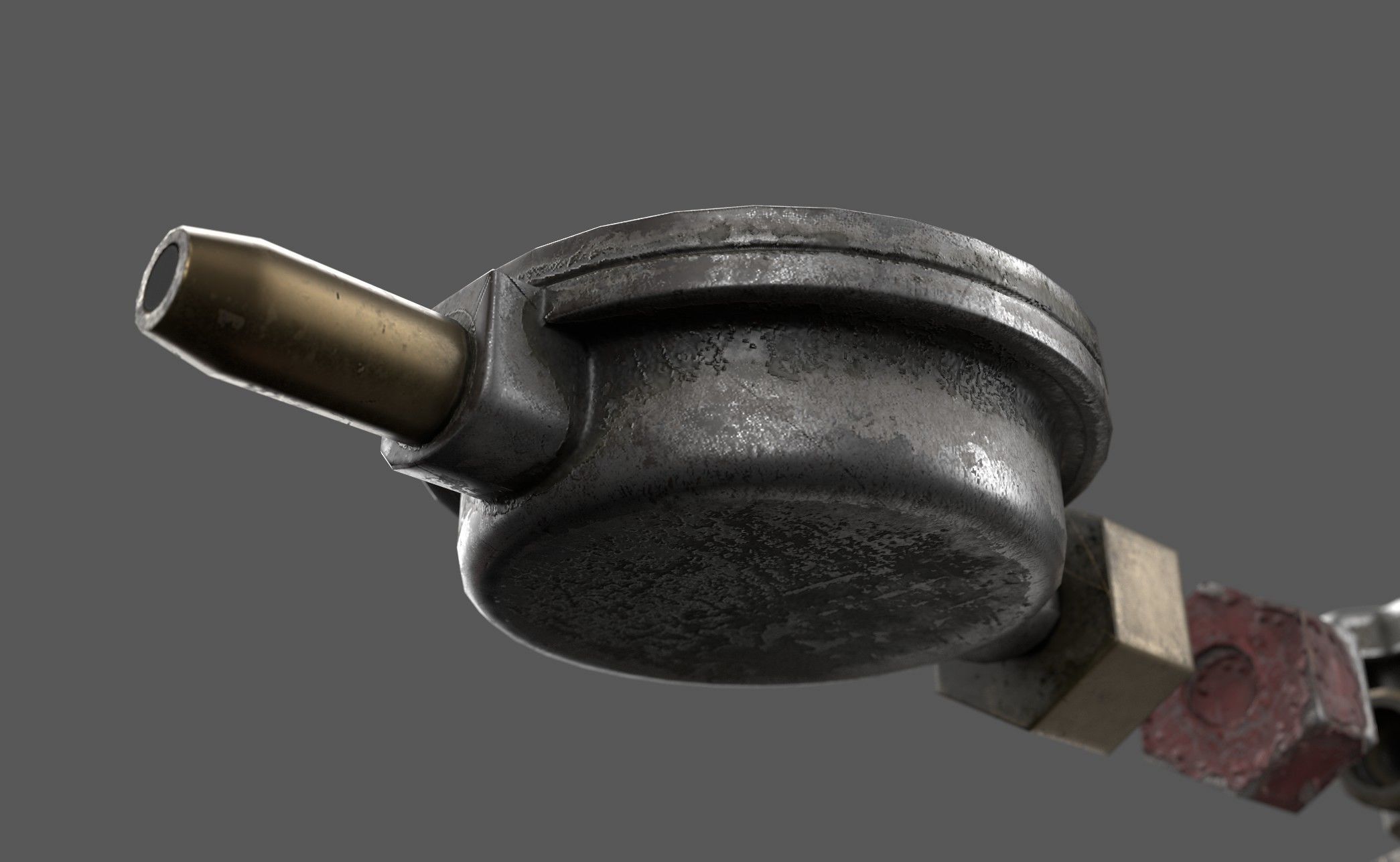 Propane Butane Gas Tank Low-poly 3D model_5