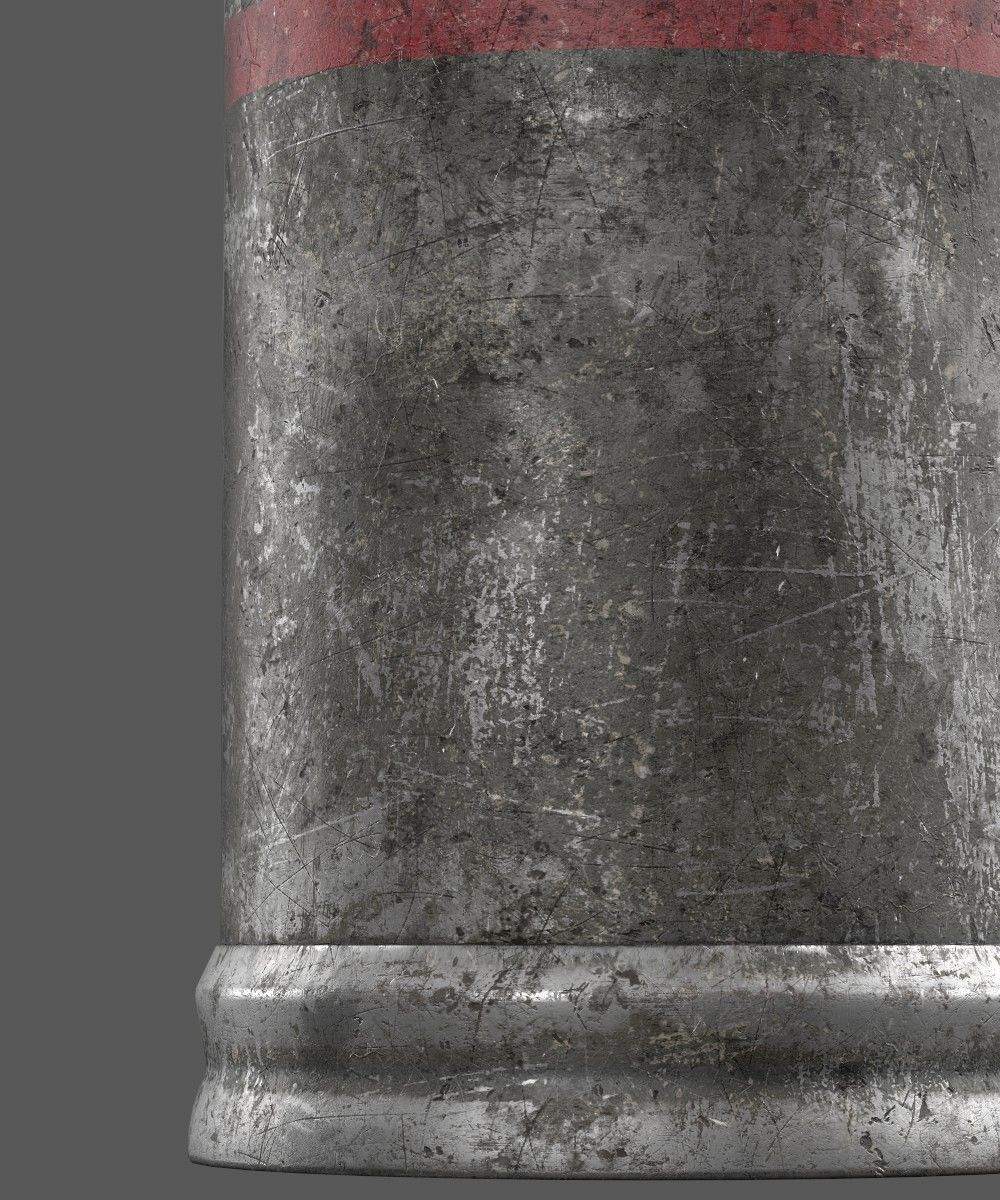 Propane Butane Gas Tank Low-poly 3D model_12