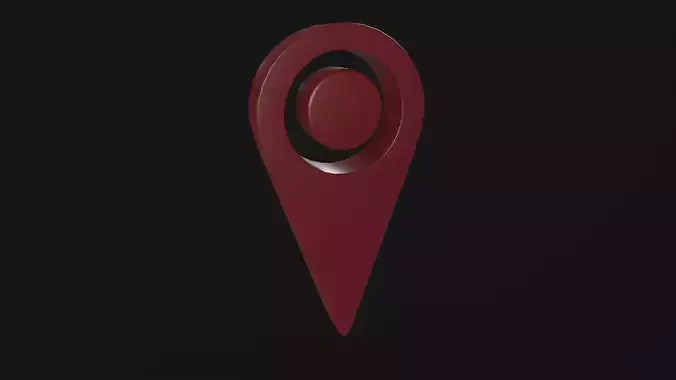 Map Tag Low-poly 3D model